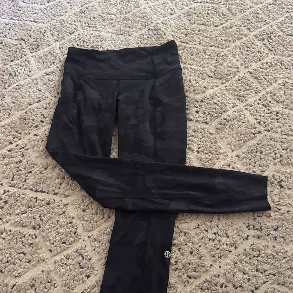 lululemon athletica Black Camo Leggings